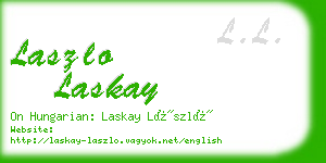 laszlo laskay business card